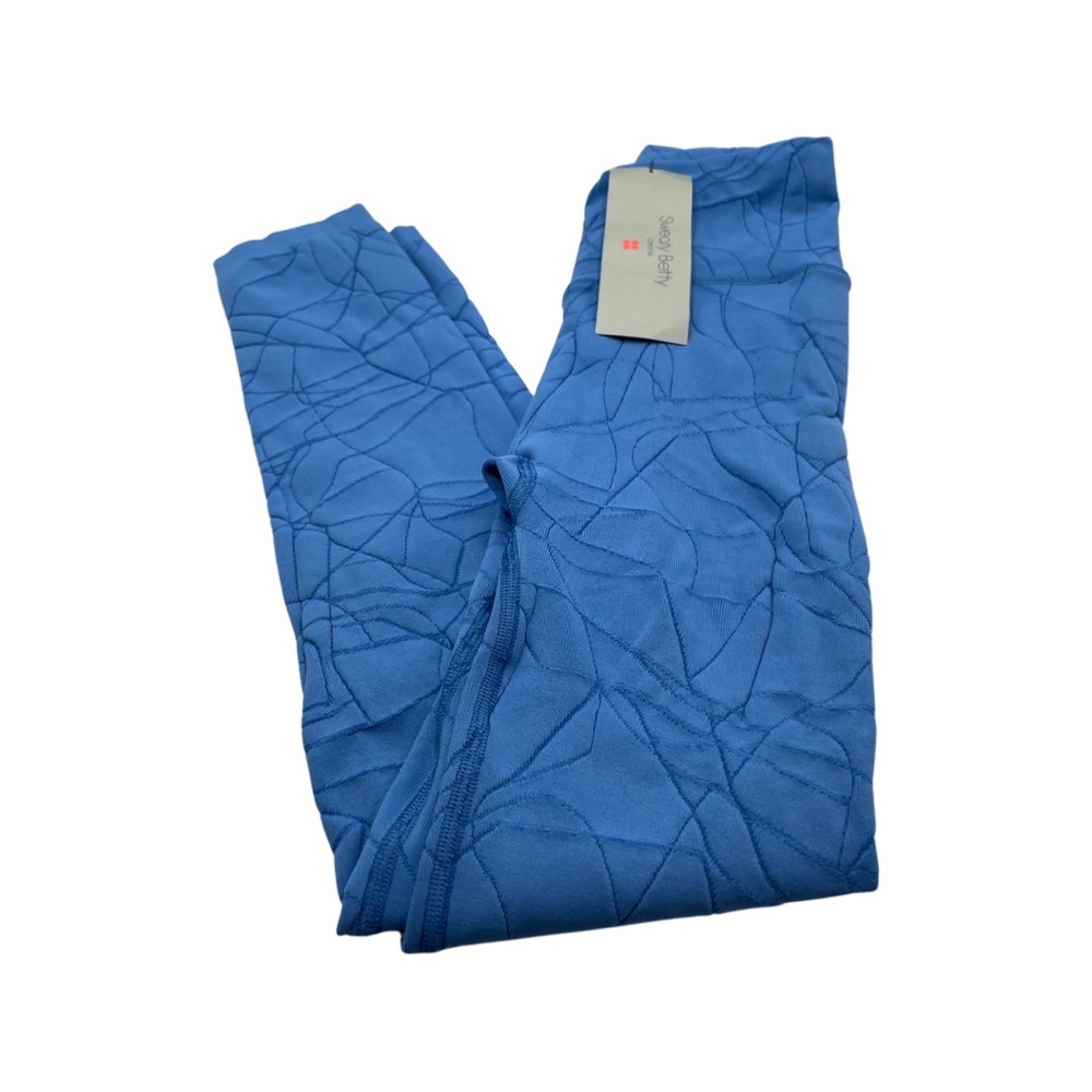 SWEATY BETTY Motion Jacquard 7/8 Leggings in Regatta Blue - Picture 6 of 11